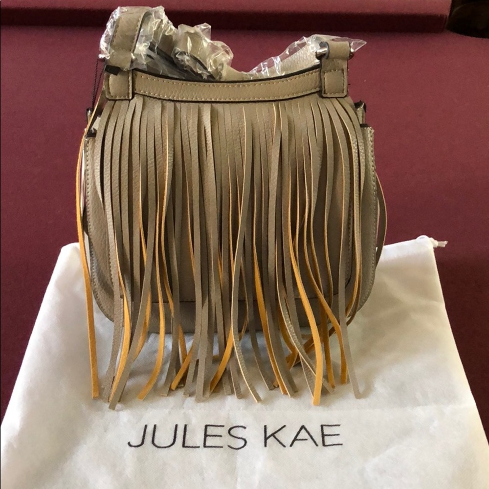Jules Kae Mini Laine Fringe Crossbody Bag
